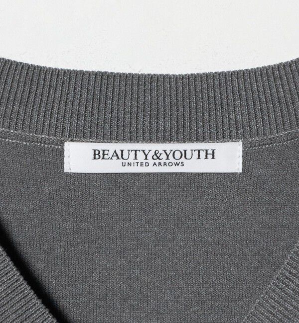 BEAUTY&YOUTH UNITED ARROWS「コットンブレンド Vネックニットプルオーバー ウォッシャブル」|ニット・セーター|