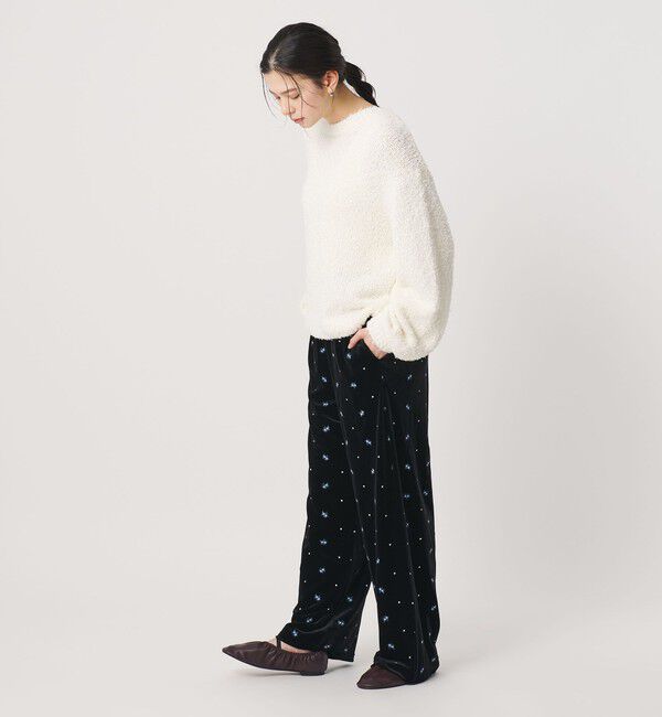 BEAUTY&YOUTH UNITED ARROWS「エンブロイダリー ベロアイージーパンツ ウォッシャブル」|その他|