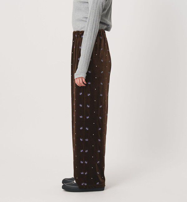 BEAUTY&YOUTH UNITED ARROWS「エンブロイダリー ベロアイージーパンツ ウォッシャブル」|その他|