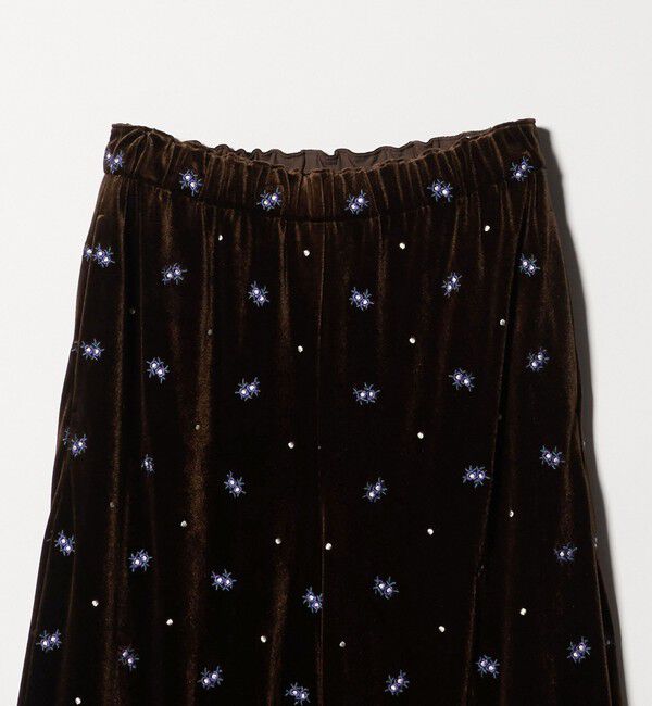 BEAUTY&YOUTH UNITED ARROWS「エンブロイダリー ベロアイージーパンツ ウォッシャブル」|その他|