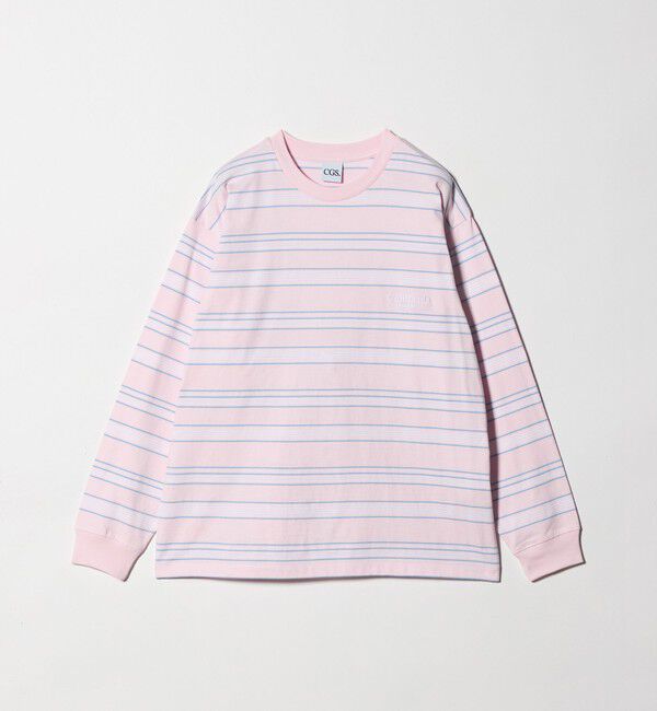 California General Store「＜CGS.＞オーガニック コットン ロングスリーブ ボーダー Tシャツ」|Tシャツ・カットソー|LT.PINK