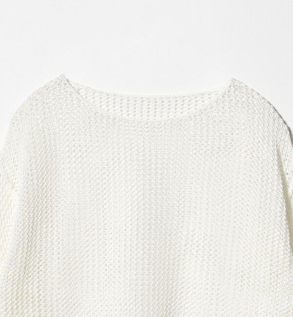 BEAUTY&YOUTH UNITED ARROWS「ペーパー メッシュ ショート ワイド ニットプルオーバー ウォッシャブル」|ニット・セーター|
