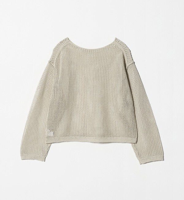 BEAUTY&YOUTH UNITED ARROWS「ペーパー メッシュ ショート ワイド ニットプルオーバー ウォッシャブル」|ニット・セーター|