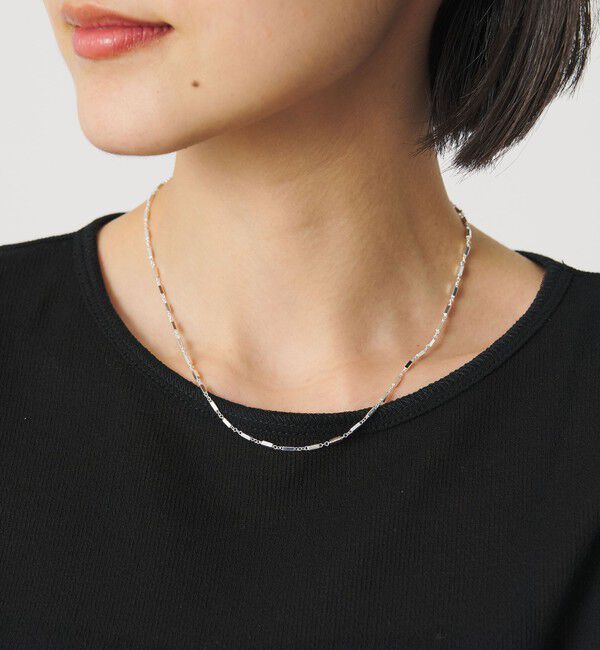 BEAUTY&YOUTH UNITED ARROWS「ユニーク ボックスチェーン ネックレス」|ネックレス|SILVER