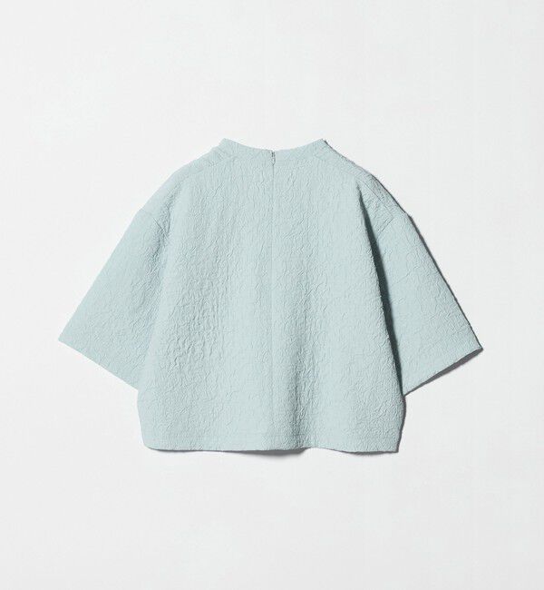 BEAUTY&YOUTH UNITED ARROWS「ジャガード クルーネック 6分袖 プルオーバー」|Tシャツ・カットソー|