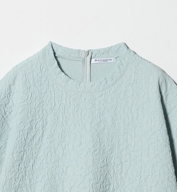 BEAUTY&YOUTH UNITED ARROWS「ジャガード クルーネック 6分袖 プルオーバー」|Tシャツ・カットソー|