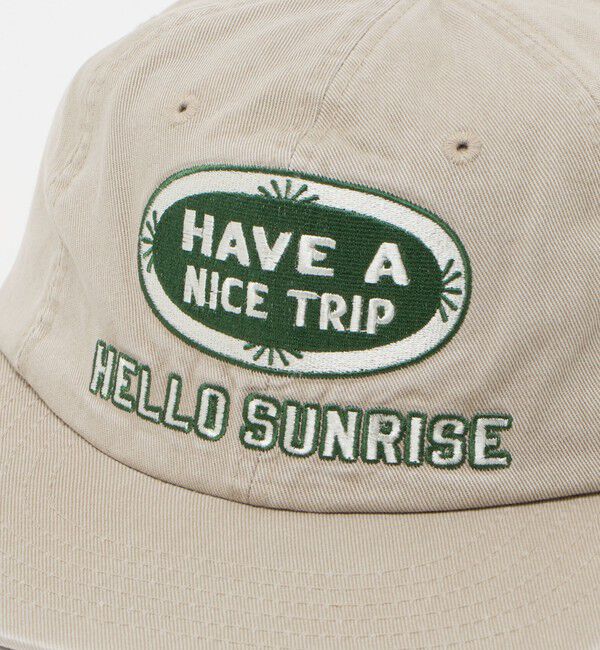 BEAUTY&YOUTH UNITED ARROWS「＜HELLO SUNRISE＞HAVE A NICE TRIP オーバル ロゴ キャップ」|キャップ・キャスケット|