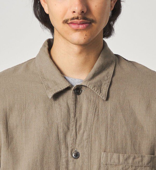 STEVEN ALAN「＜Steven Alan＞ CL クレープ オープンカラー オーバー シャツ」|シャツ・ブラウス|