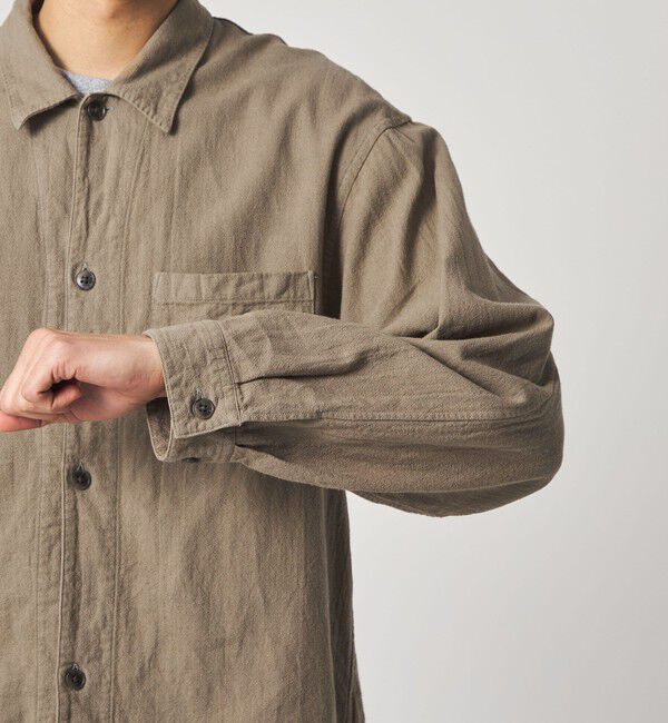 STEVEN ALAN「＜Steven Alan＞ CL クレープ オープンカラー オーバー シャツ」|シャツ・ブラウス|