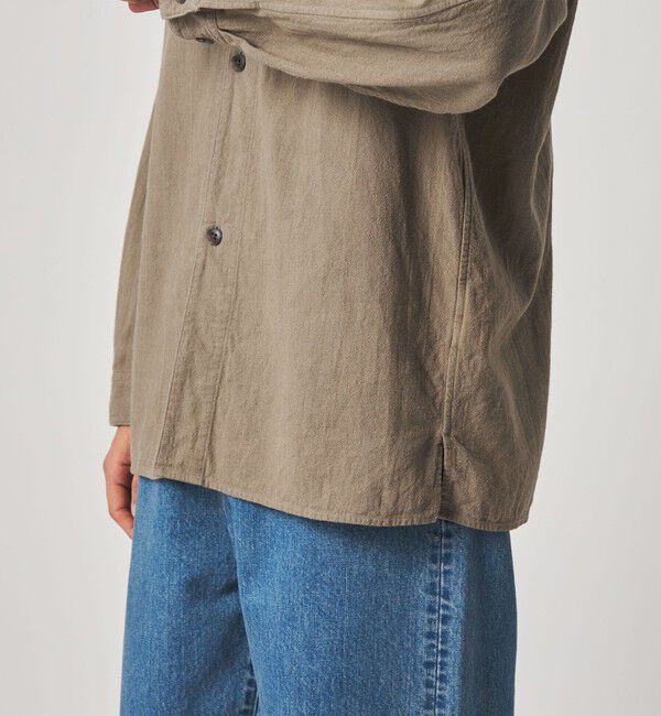 STEVEN ALAN「＜Steven Alan＞ CL クレープ オープンカラー オーバー シャツ」|シャツ・ブラウス|