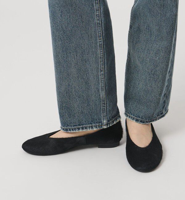 ATTISESSION「＜ATTISESSION＞ヘア  フラット シューズ」|バレエシューズ|BLACK