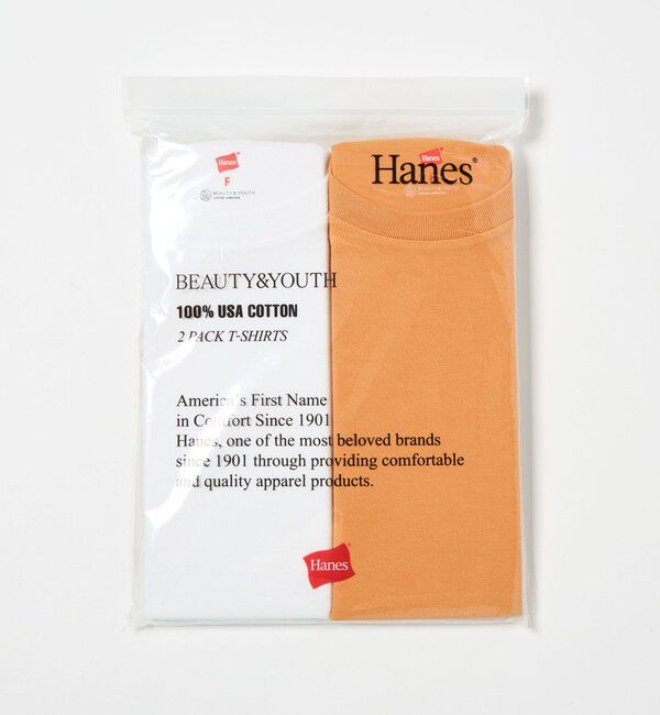 BEAUTY&YOUTH UNITED ARROWS「【別注】＜Hanes＞2パック Tシャツ 2」|Tシャツ・カットソー|ORANGE