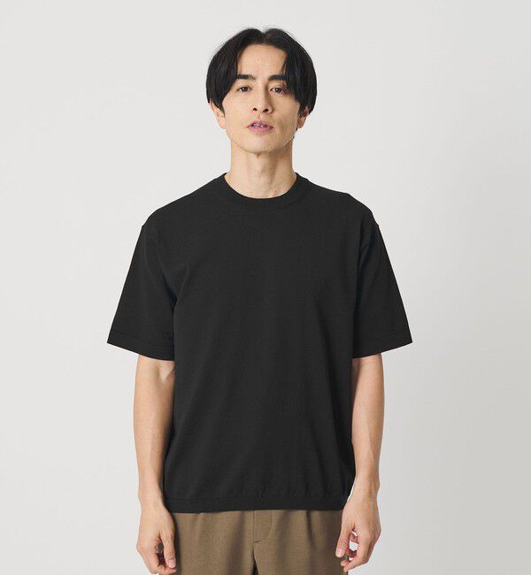 BEAUTY&YOUTH UNITED ARROWS「デオドラント ニットTシャツ 抗菌防臭 ウォッシャブル」|ニット・セーター|