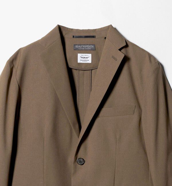 BEAUTY&YOUTH UNITED ARROWS「東レ/TORAY ナノデザイン ２ボタン ジャケット ウォッシャブル セットアップ対応可能」|テーラードジャケット|