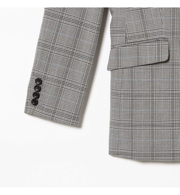 Ray BEAMS 「チェック 4ボタン W ジャケット」|テーラードジャケット|