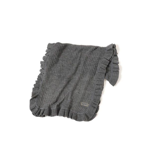 BEAMSBOY「透かし編み フリル ストール」|マフラー|