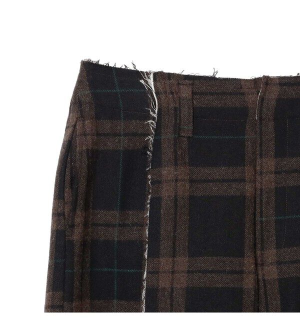 BEAMSBOY「リサイクルウール カットオフ スラックス」|スラックス|