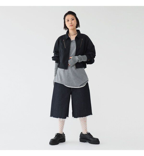 BEAMSBOY「maturely / コットン シルク ジッパー ブルゾン」|ブルゾン・スタジャン|