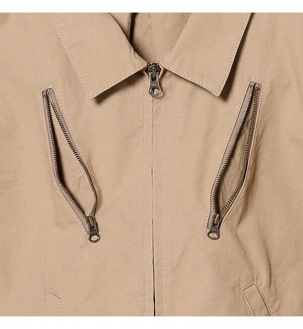 BEAMSBOY「maturely / コットン シルク ジッパー ブルゾン」|ブルゾン・スタジャン|