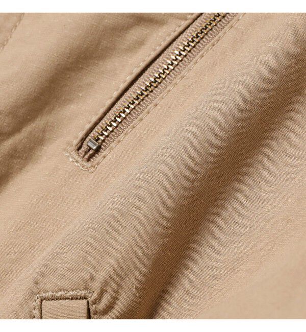 BEAMSBOY「maturely / コットン シルク ジッパー ブルゾン」|ブルゾン・スタジャン|