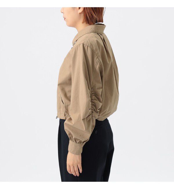 BEAMSBOY「maturely / コットン シルク ジッパー ブルゾン」|ブルゾン・スタジャン|