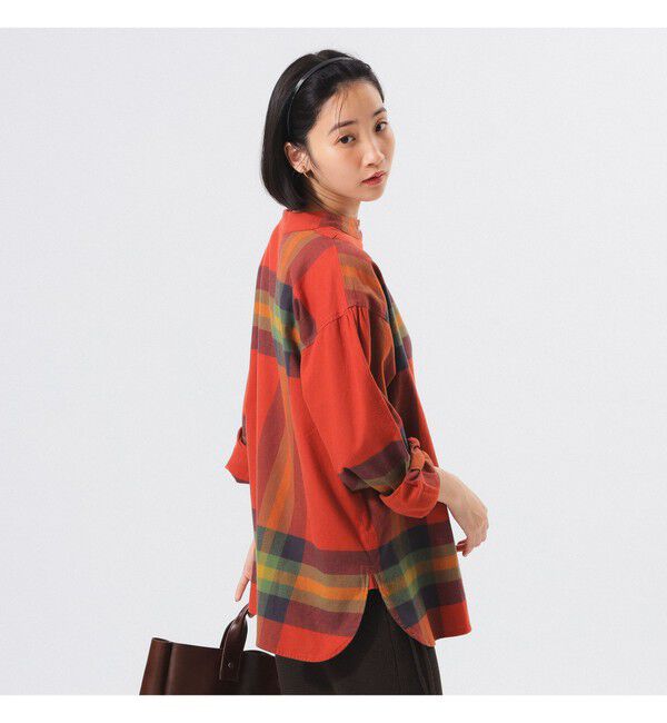 BEAMSBOY「ビッグ タータン バスク シャツ」|シャツ・ブラウス|