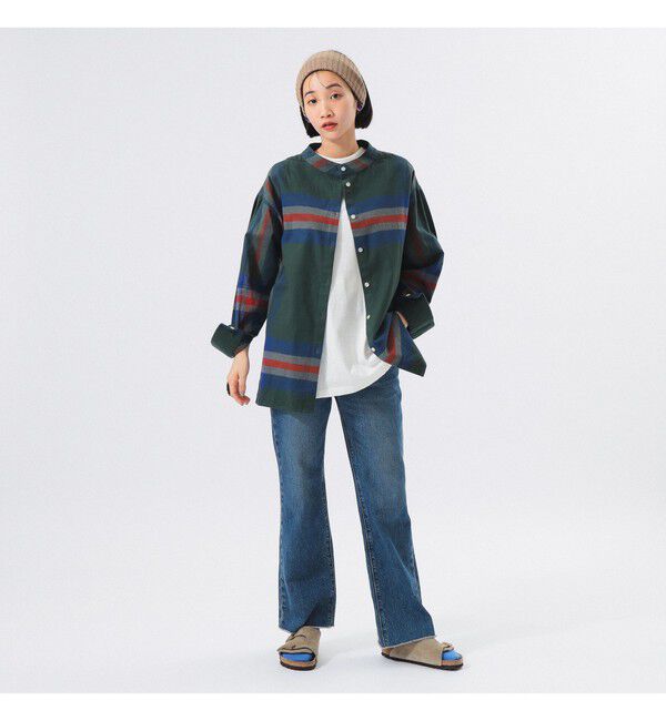 BEAMSBOY「ビッグ タータン バスク シャツ」|シャツ・ブラウス|