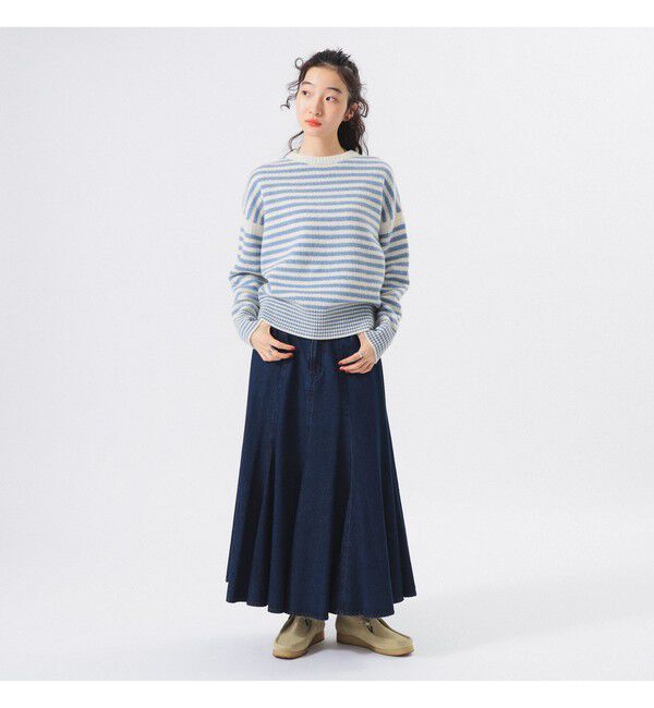 BEAMSBOY「7ゲージ ボーダー クルー ニット」|ニット・セーター|