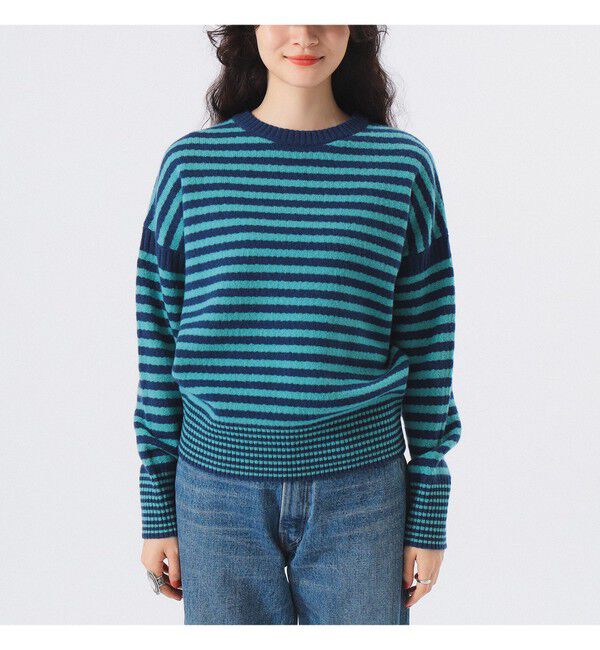 BEAMSBOY「7ゲージ ボーダー クルー ニット」|ニット・セーター|