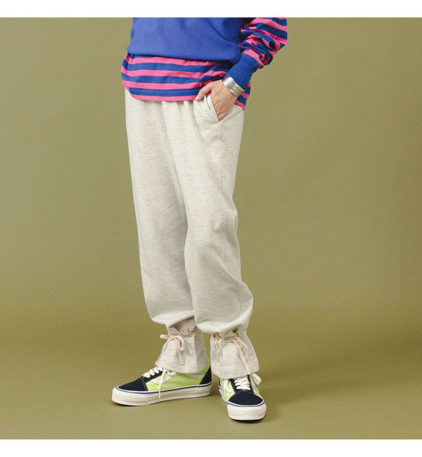 BEAMSBOY「ヘム アレンジ スウェットパンツ」|チノ|
