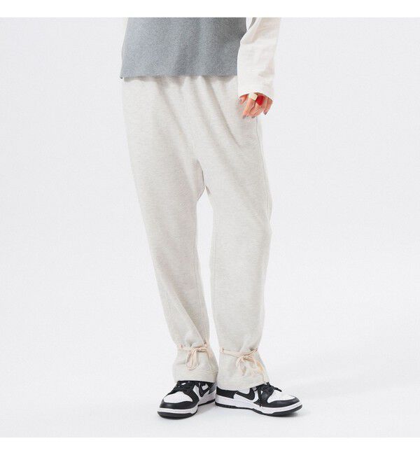 BEAMSBOY「ヘム アレンジ スウェットパンツ」|チノ|