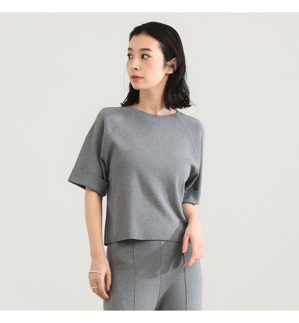 Demi-Luxe BEAMS 「AK+1 / 総針 ショート ニット」|ニット・セーター|