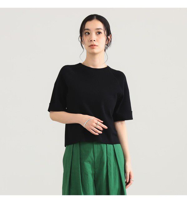 Demi-Luxe BEAMS 「AK+1 / 総針 ショート ニット」|ニット・セーター|