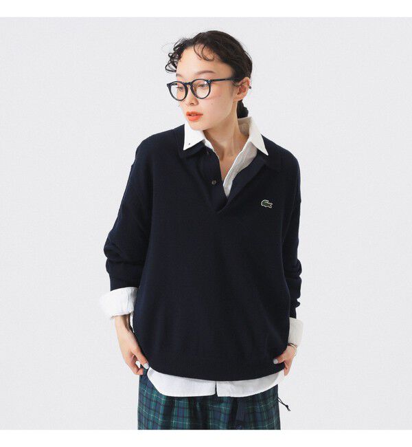 BEAMSBOY「【別注】LACOSTE / ニット ポロシャツ」|ニット・セーター|