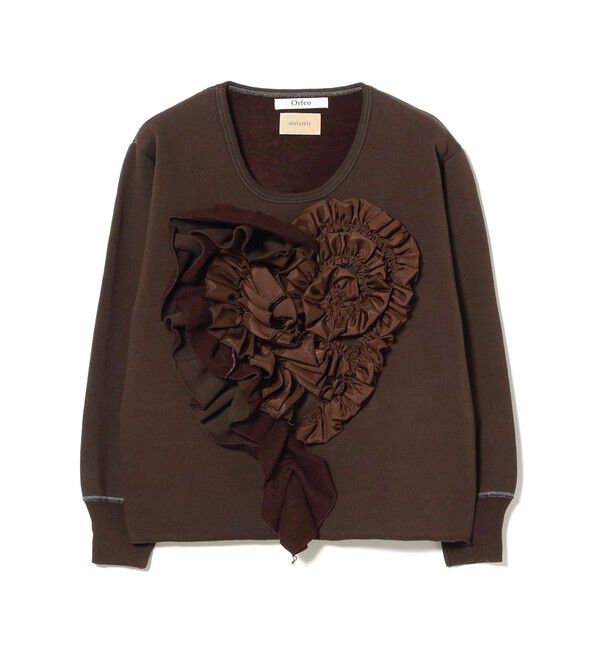 BEAMSBOY「【別注】orfeo &times; maturly / ハート フリル スウェットシャツ」|スウェット・ジャージ|