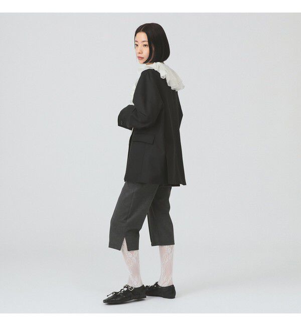 Ray BEAMS 「ラッフルカラー ノースリーブ ブラウス」|シャツ・ブラウス|