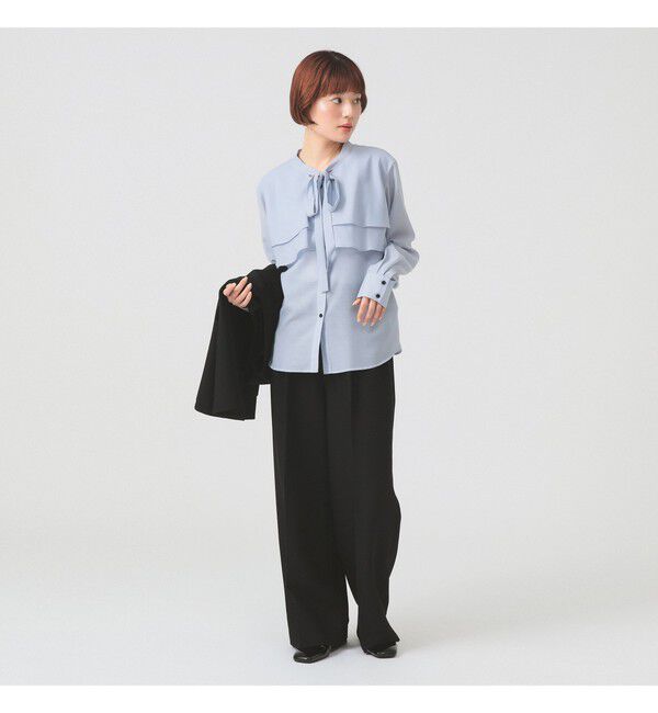 Ray BEAMS 「ボウタイ Wヨーク ブラウス」|シャツ・ブラウス|