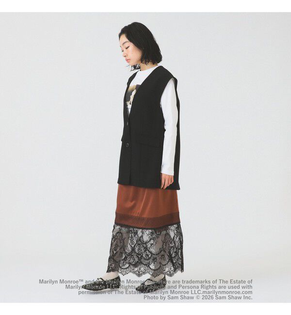 Ray BEAMS 「2ボタン シングル ノースリーブ ジレ」|ベスト・ジレ|