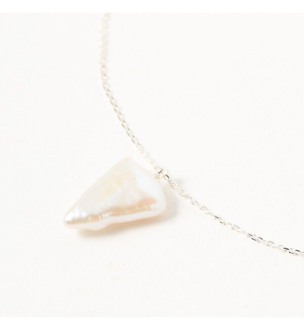 Ray BEAMS 「シルバー 淡水 三角パール ネックレス」|ネックレス|