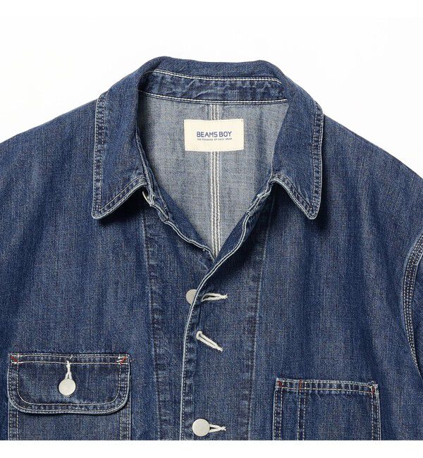BEAMSBOY「デニム カバーオール ショートスリーブ」|ブルゾン・スタジャン|