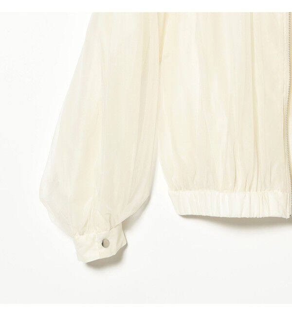 Ray BEAMS 「チュール ギャザー シアー ブルゾン」|ブルゾン・スタジャン|