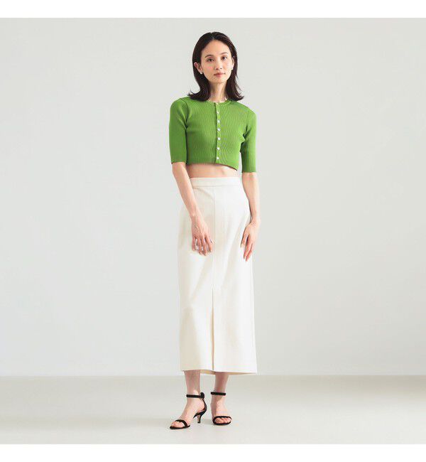 Demi-Luxe BEAMS 「ポンチ フロントスリット スカート」|スカート|