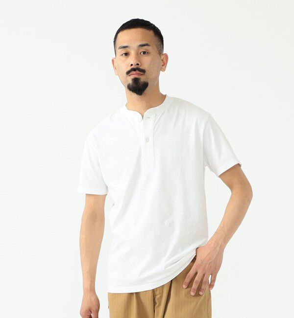 BEAMS PLUS「BEAMS PLUS / 2Pパック ヘンリーネック Tシャツ」|Tシャツ・カットソー|