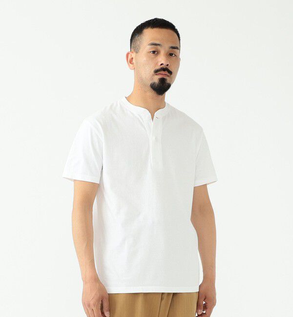 BEAMS PLUS「BEAMS PLUS / 2Pパック ヘンリーネック Tシャツ」|Tシャツ・カットソー|