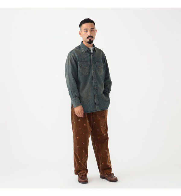 BEAMS PLUS「ダブルダイ デニム ウエスタン シャツ」|シャツ・ブラウス|