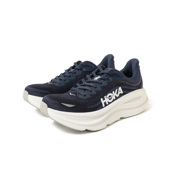 BEAMS「HOKA / BONDI 9 VYN」|スニーカー|VARSITY_NAVY/WHITE