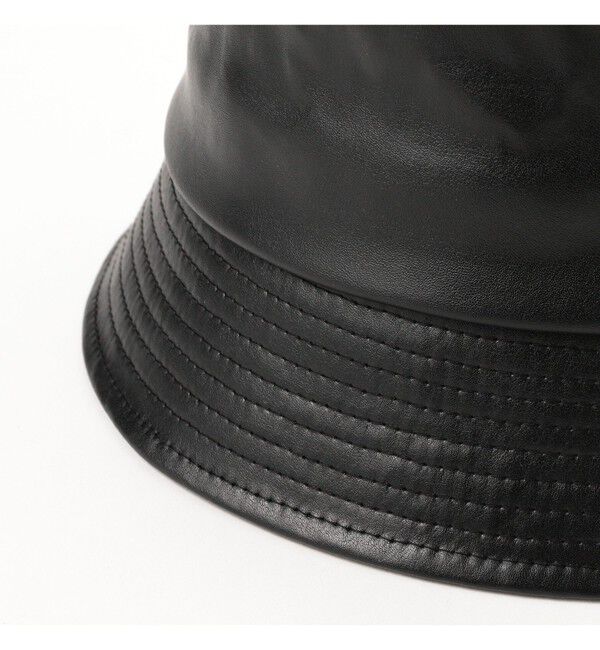 BEAMS「シンセティックレザー ハット」|キャップ・キャスケット|