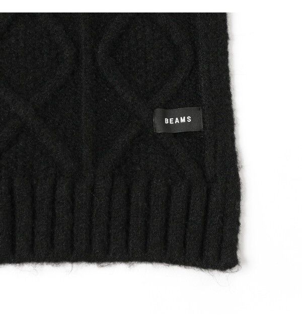 BEAMS「ケーブルニット マフラー」|マフラー|