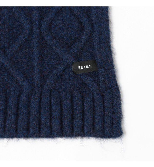 BEAMS「ケーブルニット マフラー」|マフラー|
