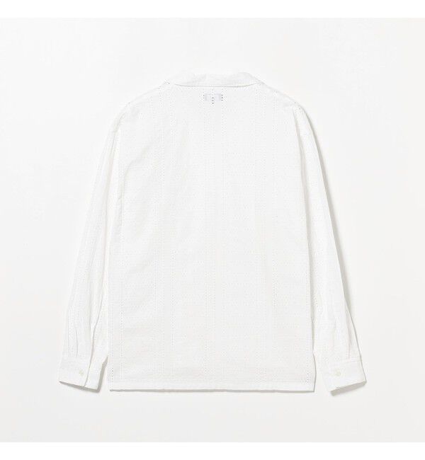BEAMS「レース オープンカラーシャツ【リラックスフィット】」|シャツ・ブラウス|